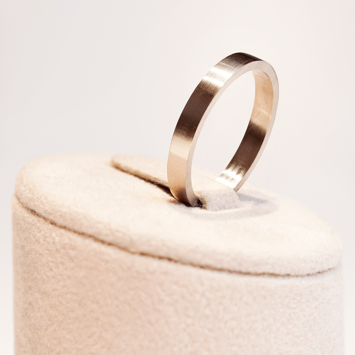 Alliance carrée or blanc (AL1002)