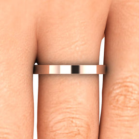 Alliance carrée or rose (AL1002)