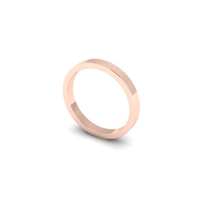 Alliance carrée or rose (AL1002)